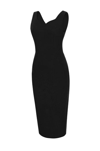 svart bodycon 1960 kjole