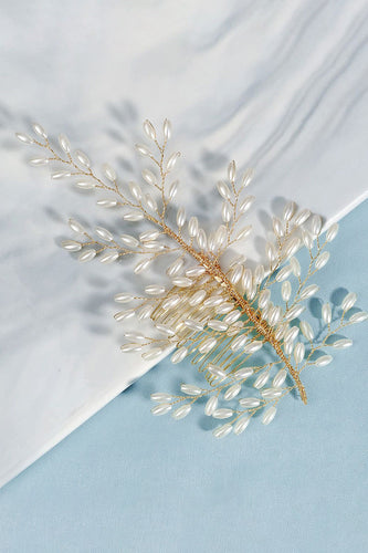 Silver Pearl Bridal Hair Clip