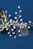 Load image into Gallery viewer, Håndlaget Rhinestone Pearls Bridal Hair Tilbehør