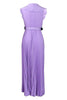 Load image into Gallery viewer, Plus Size Lilla plissert Long Wedding Guest Dress