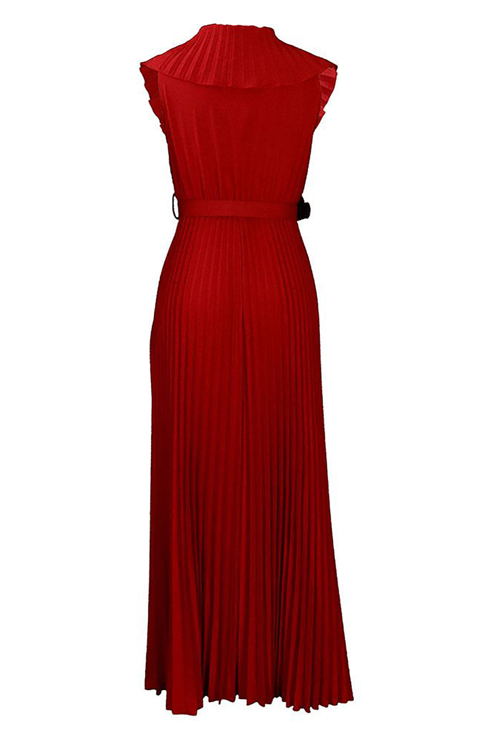 Plus Size Lilla plissert Long Wedding Guest Dress