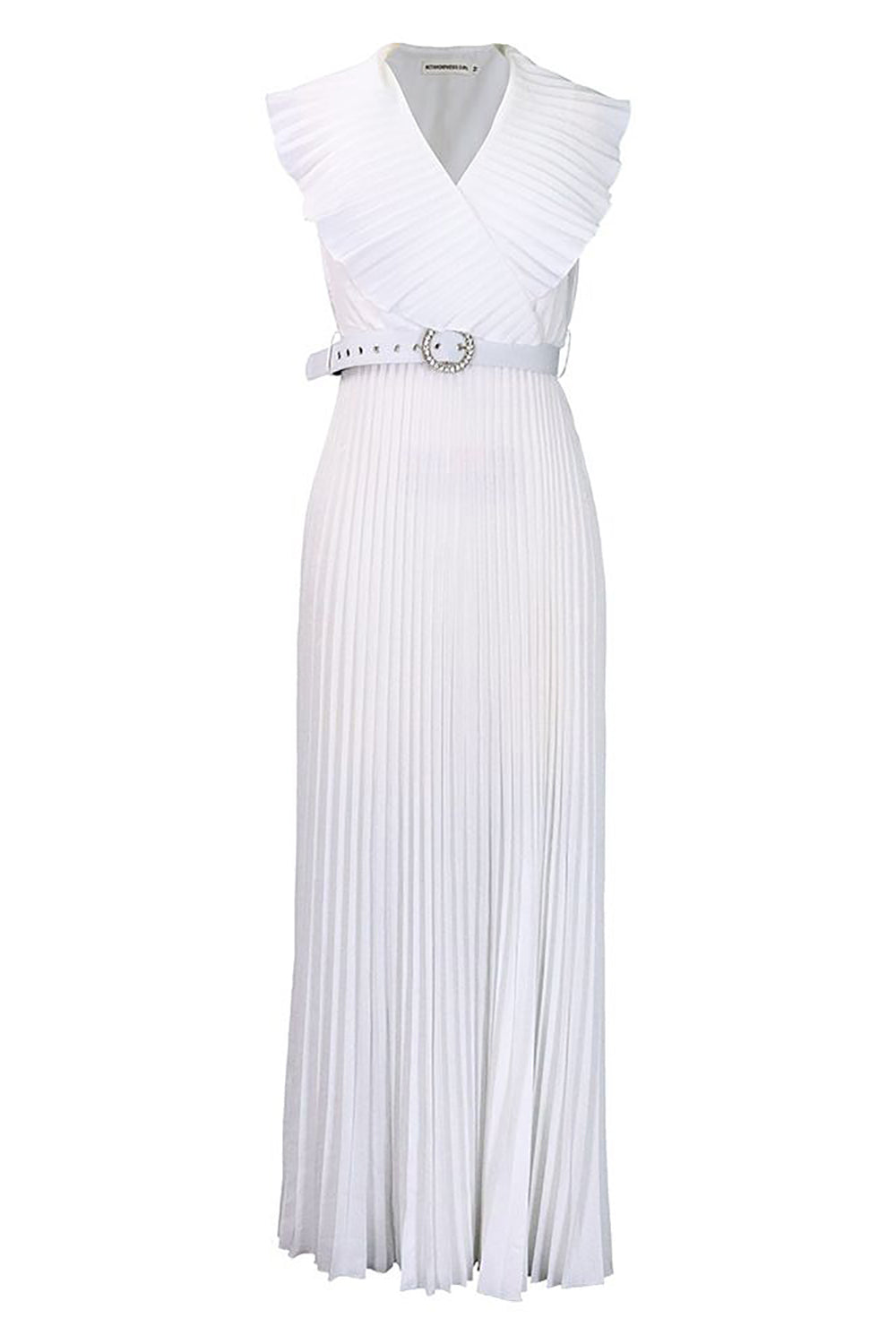 Plus Size Lilla plissert Long Wedding Guest Dress