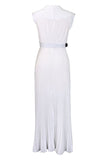 Plus Size Lilla plissert Long Wedding Guest Dress