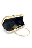 Black Beaded MIni Party Handbag med paljetter