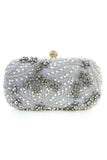 Svart Beaded Evening Clutch Bag