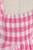 Load image into Gallery viewer, Rutete rosa spaghettistropper En linje 1950-tallskjole