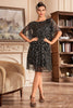 Load image into Gallery viewer, Glitter paljetter 1920-tallet kjole med Batwing ermer