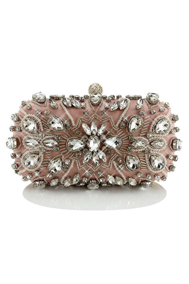 Load image into Gallery viewer, Rhinestone glitrende svart festclutchveske