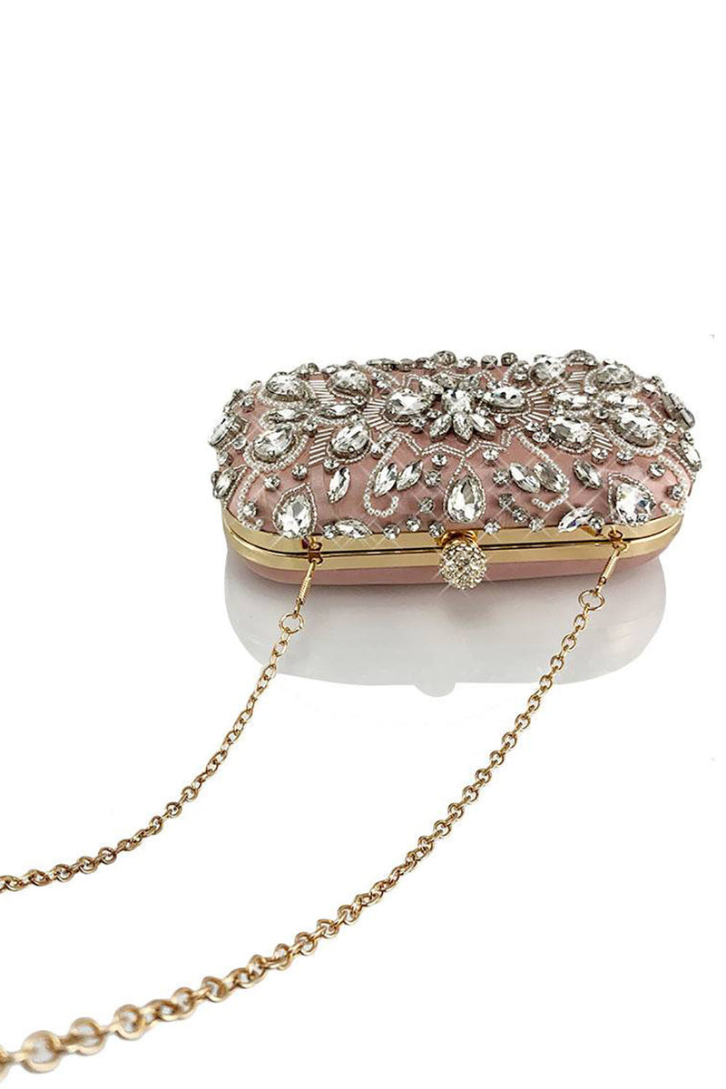 Load image into Gallery viewer, Rhinestone glitrende svart festclutchveske