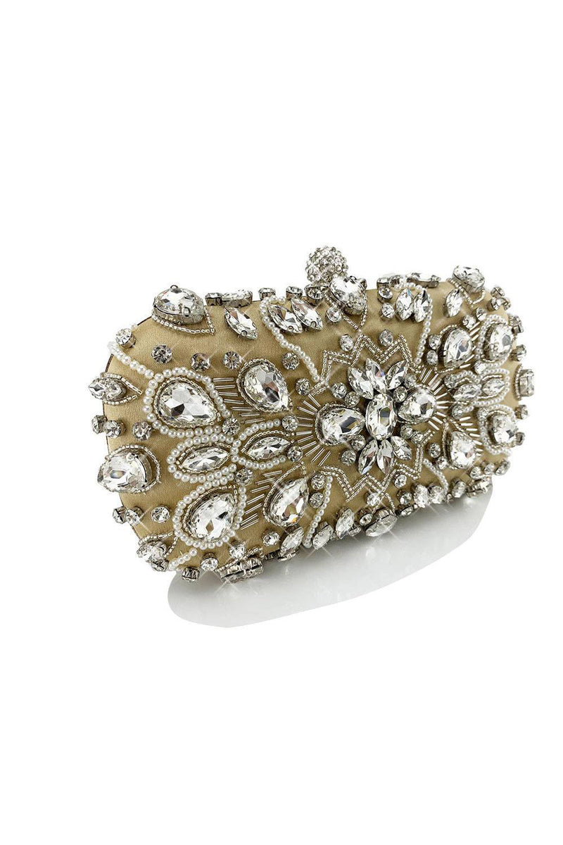 Load image into Gallery viewer, Rhinestone glitrende svart festclutchveske