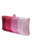 Fuchsia Ombre Saprkly paljett kveld clutch bag