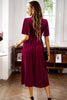 Load image into Gallery viewer, Velvet V-hals A Line Holiday Party Dress