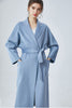 Load image into Gallery viewer, Camel Notched Lapel Cashmere Coat med belte