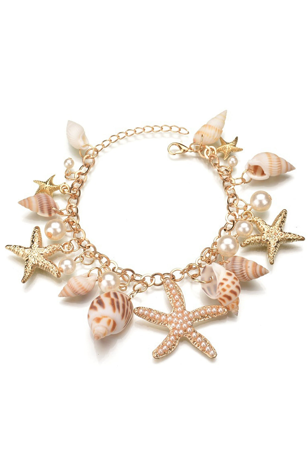 Beach Bohemian Shell og Starfish armbånd