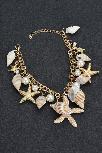 Beach Bohemian Shell og Starfish armbånd