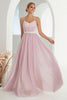 Load image into Gallery viewer, Blush A Line Spaghetti stropper Tylle Long Prom Dress