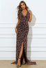 Load image into Gallery viewer, Leopard Print Mermaid Prom kjole med Slit