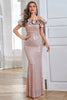 Load image into Gallery viewer, Sparkly Mermaid Marengs Ruffles Prom kjole