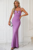 Load image into Gallery viewer, Havfrue Spaghetti stropper Lilla Prom kjole