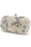 Glitrende svart Rhinestone Beaded Party Clutch