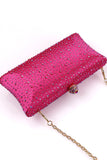 Sparkly Fuchsia Rhinestone kveldsfest veske