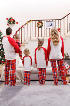 God jul Red Plaid Family pyjamassett