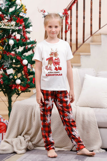 Familiematchende julepyjamas med Red Plaid