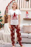 Familiematchende julepyjamas med Red Plaid