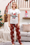 Familiematchende julepyjamas med Red Plaid