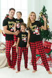 Plaid Family Christmas pyjamas med korte ermer