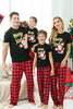 Load image into Gallery viewer, Plaid Family Christmas pyjamas med korte ermer