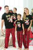 Plaid Family Christmas pyjamas med korte ermer