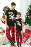 Plaid Family Christmas pyjamas med korte ermer