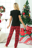 Plaid Family Christmas pyjamas med korte ermer