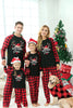 Load image into Gallery viewer, Skriv ut familiejulepyjamas med rødrutete