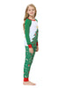 Load image into Gallery viewer, Matchende pyjamassett med grønn juletrefamilie