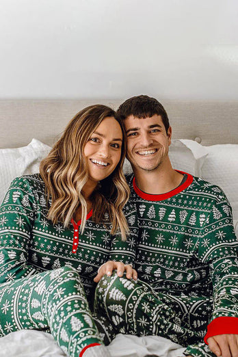 Christmas Family Matching pyjamas Set Grey mønster pyjamas