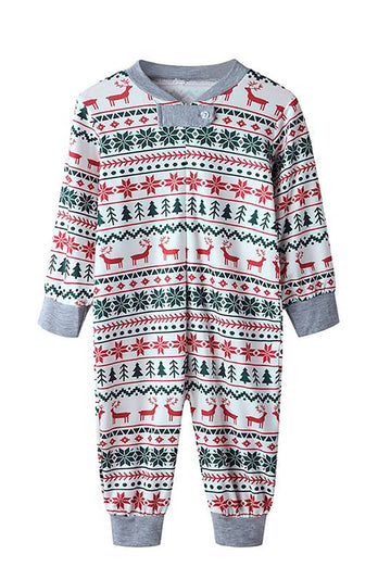 Christmas Family Matching pyjamas Set Grey mønster pyjamas