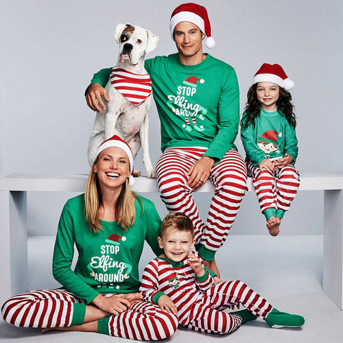 Christmas Green Clown Family Matching 2 stk pyjamas