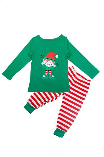 Christmas Green Clown Family Matching 2 stk pyjamas