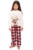 Load image into Gallery viewer, Christmas White Deer Family Matchende pyjamassett