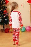 Red Deer Print Christmas Familie Matchende pyjamas Set