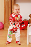 Red Deer Print Christmas Familie Matchende pyjamas Set