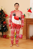 Red Deer Print Christmas Familie Matchende pyjamas Set