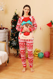 Red Deer Print Christmas Familie Matchende pyjamas Set