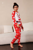 Red Deer Print Familie Christmas pyjamas