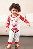 Red Deer Print Familie Christmas pyjamas