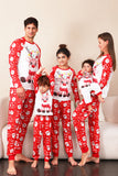 Red Deer Print Familie Christmas pyjamas