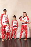 Red Deer Print Familie Christmas pyjamas