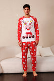 Red Deer Print Familie Christmas pyjamas